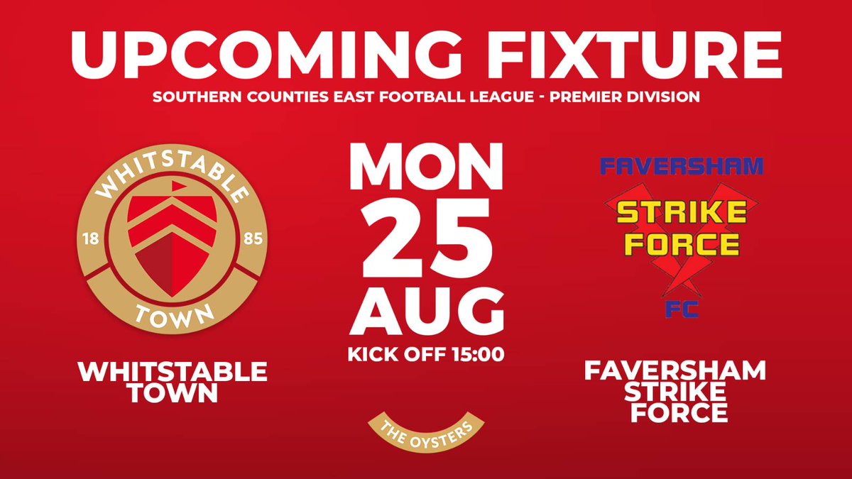 Upcoming Fixture: Local Derby!

It's been a while since we were on home turf but we return Monday! Everything you need to know on the link.

whitstabletownfc.club/teams/224251/m…