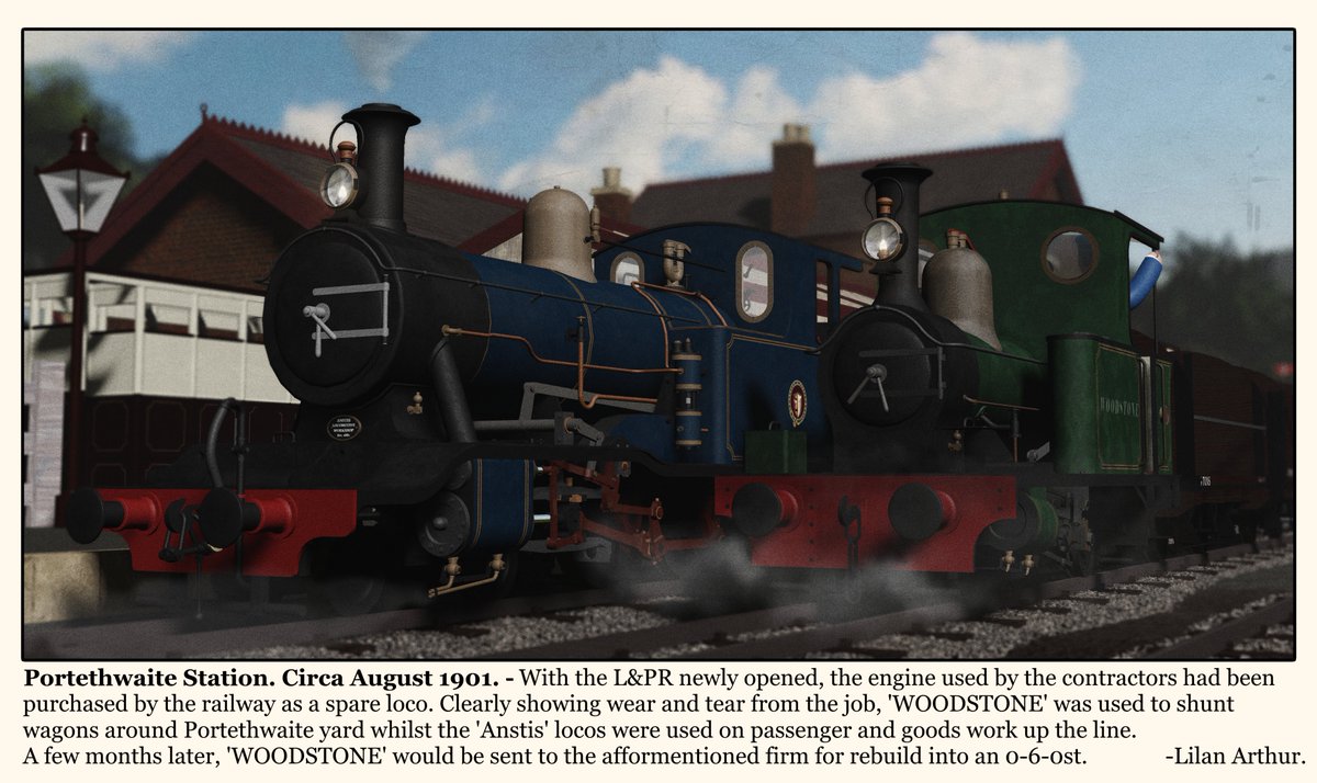 For a brief moment in time, Woodstone ran in service on the L&amp;PR in it's 0-4-2 configuration.