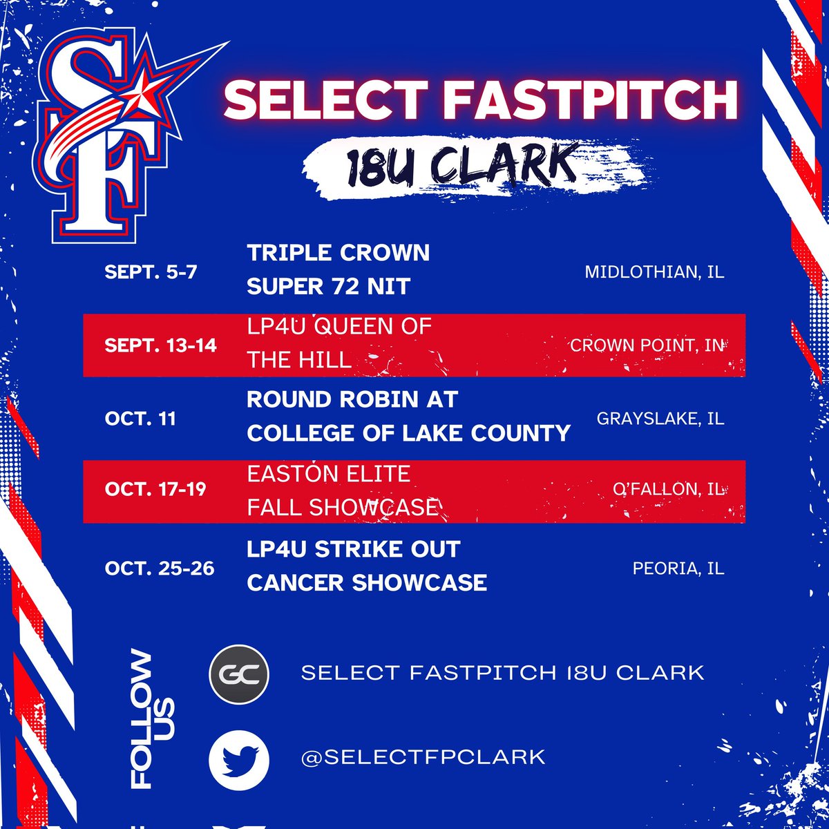 Select Fastpitch 16u Morgan (@selectfpmorgan) on Twitter photo Excited to announce that <a href="/CoachHClark/">hannah clark</a> will be leading this amazing group of girls this year! Come check us out at our tournaments this fall! Excited to announce that <a href="/CoachHClark/">hannah clark</a> will be leading this amazing group of girls this year! Come check us out at our tournaments this fall!