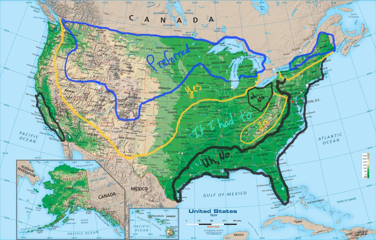 wxkylegillett's tweet photo. "states id live in" but as "areas id live in" https://t.co/GKtb2mI7c9