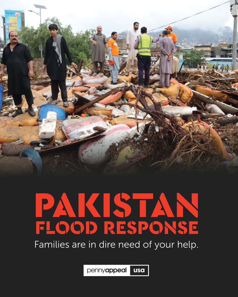 🚨 Your impact is saving lives in Pakistan.

With your help, PA USA has already:
✅ Rescued families trapped by floodwaters
✅ Delivered hot meals to displaced communities
✅ Provided clean water where wells were destroyed

Support emergency relief now: bit.ly/pak-floods