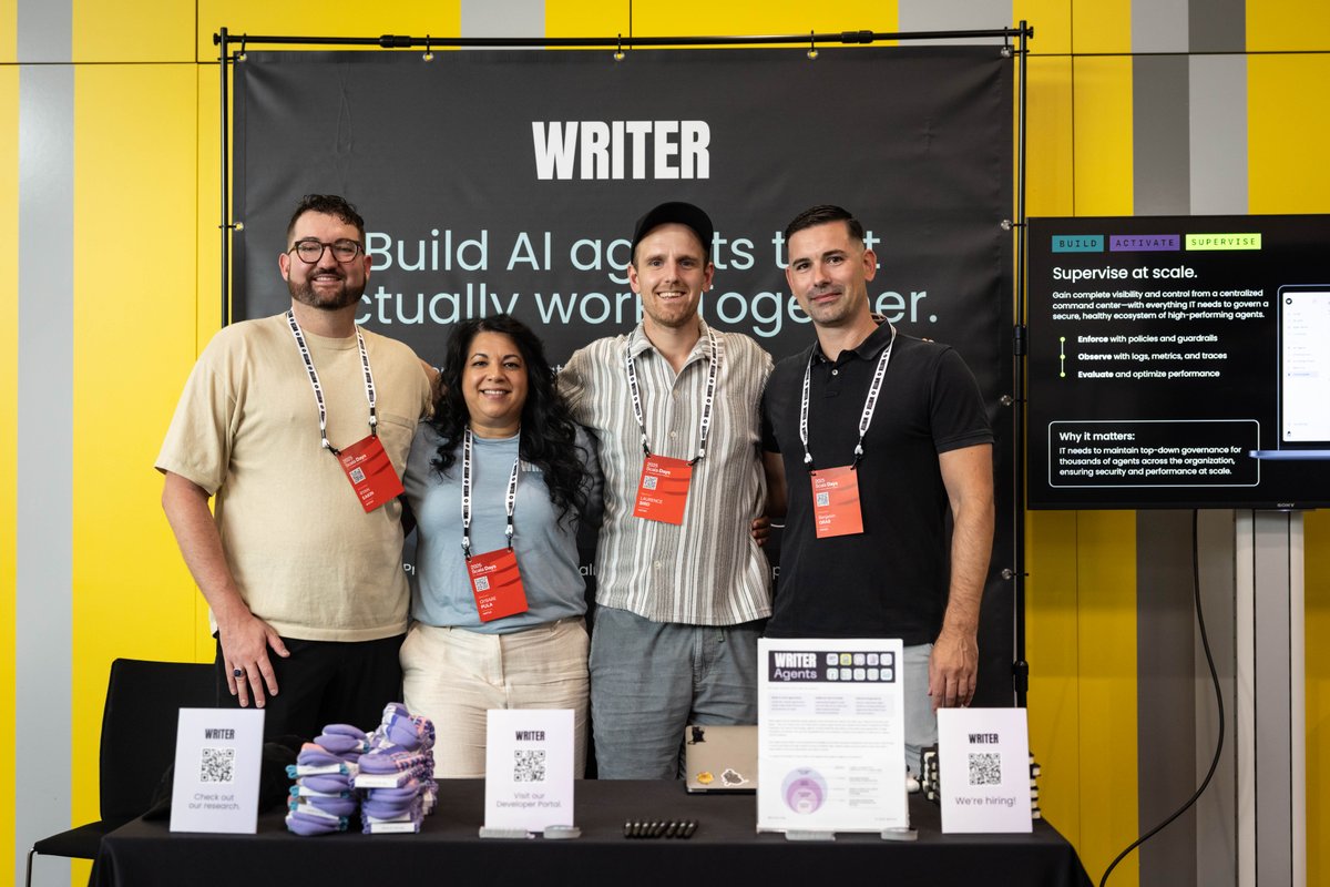 scala_lang's tweet image. 🧠 Meet the team of our sponsor Writer at Scala Days!
🛠️ See live demos, explore their innovative solutions, and grab some swag.
🚀 Discover career opportunities and connect with their engineers.