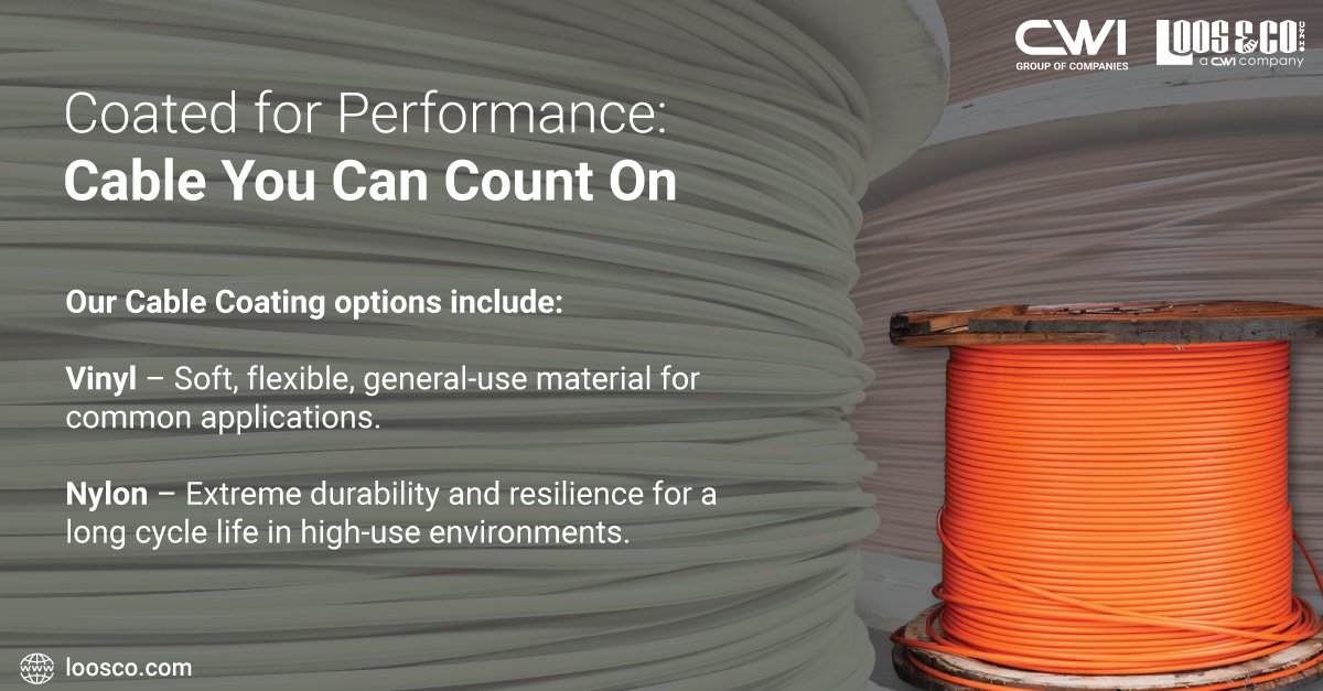 Have a project with the need for abrasion resistance, durability and flexibility? Look no further than our specialized Nylon and Vinyl Coated Cable product line. Learn more about our coating capabilities here: hubs.ly/Q03zn-WK0