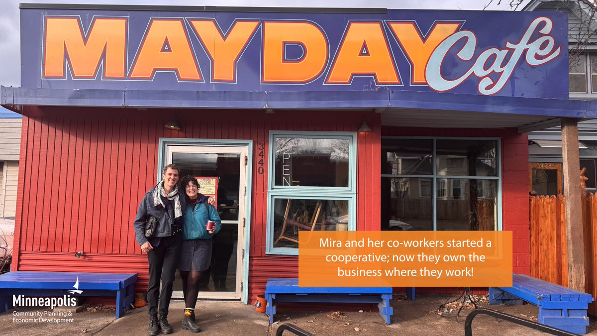When May Day Cafe’s future was uncertain, workers came together to reimagine it as a cooperative. With financial &amp; technical support from CPED, they now co-own the cafe, in the community they love. Learn about our opportunities for entrepreneurs: storymaps.arcgis.com/stories/5664da…