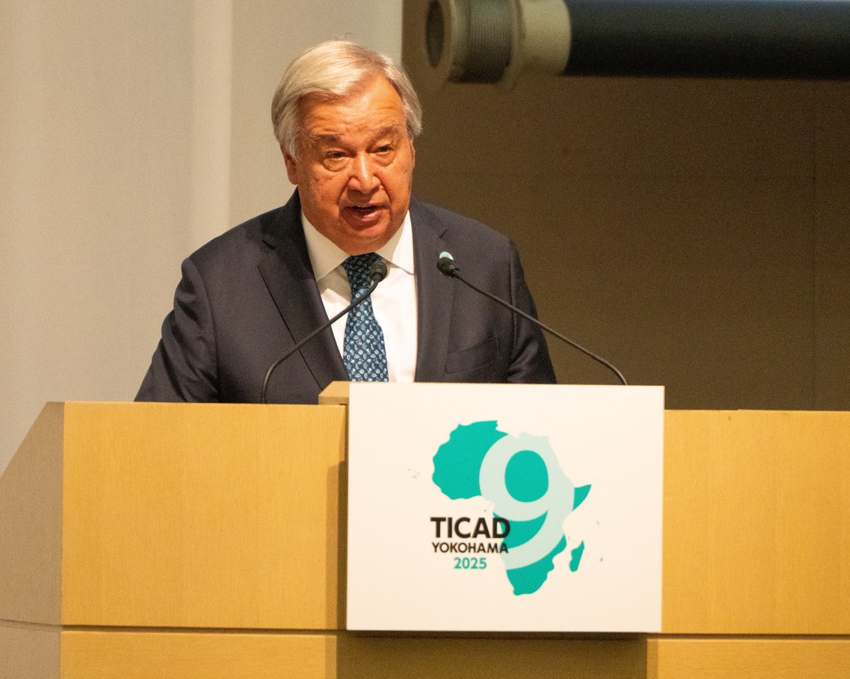 Ahunna Eziakonwa (@ahunnaeziakonwa) on Twitter photo I agree with SG <a href="/antonioguterres/">António Guterres</a> that Africa is poised for progress. The future is being shaped on the African continent & to unlock Africa’s full potential, we must urgently act to:
🔸 Reform global institutions to ensure fairness
🔸 Deliver bold, meaningful debt relief #TICAD I agree with SG <a href="/antonioguterres/">António Guterres</a> that Africa is poised for progress. The future is being shaped on the African continent & to unlock Africa’s full potential, we must urgently act to:
🔸 Reform global institutions to ensure fairness
🔸 Deliver bold, meaningful debt relief #TICAD