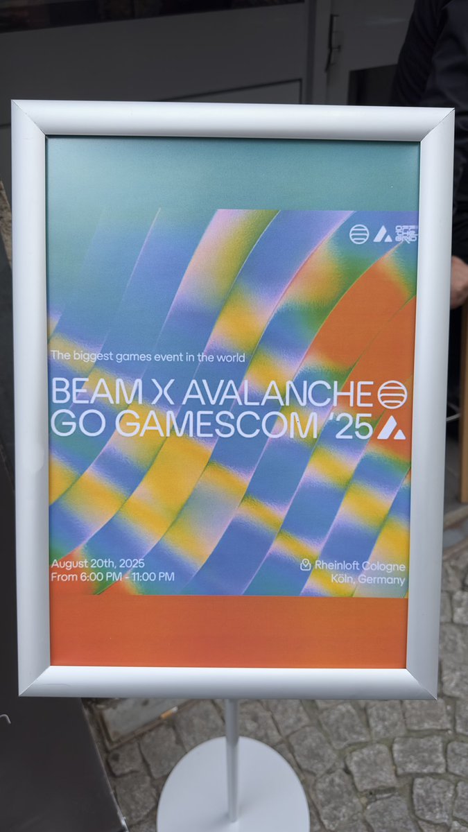 L1Beat is at the <a href="/gamescom/">gamescom</a> and side event by <a href="/BuildOnBeam/">Beam</a> &amp; <a href="/avax/">Avalanche🔺</a> 🔺

Excited to connect with Avalanche L1 builders!