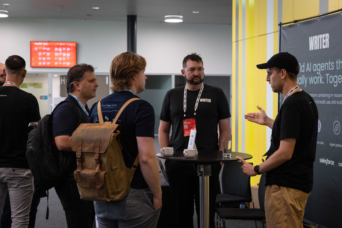 scala_lang's tweet image. 🧠 Meet the team of our sponsor Writer at Scala Days!
🛠️ See live demos, explore their innovative solutions, and grab some swag.
🚀 Discover career opportunities and connect with their engineers.