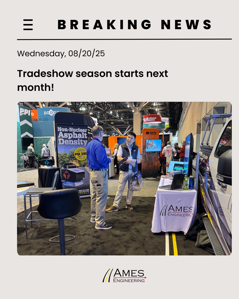 AmesEngineering's tweet image. Tradeshow season starts next month! Check out where we&apos;ll be at amesengineering.com/sales/tradesho…

#AmesEngineering