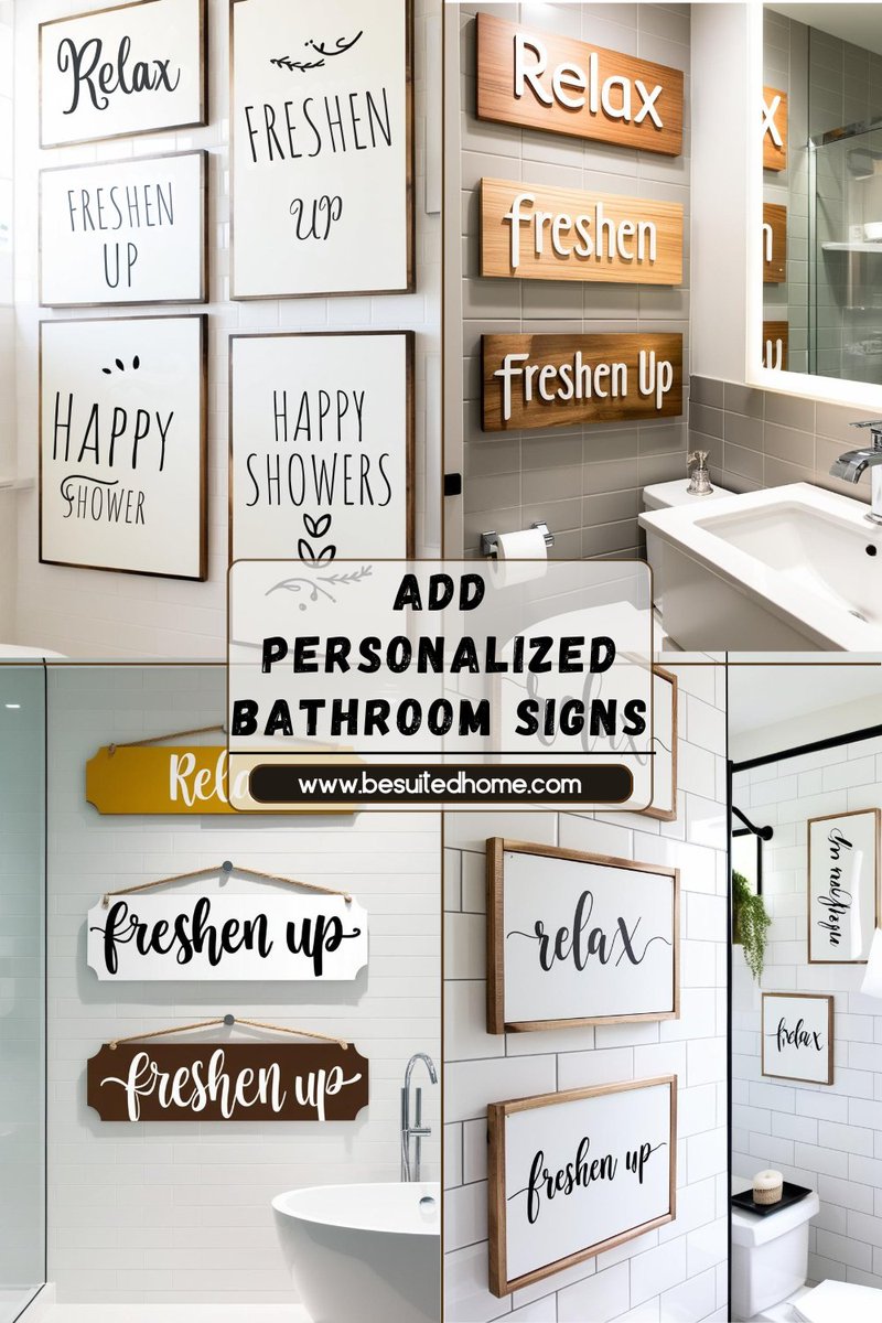 besuitedhome's tweet image. Add Personality to Your Bathroom with Personalized Signs:  Whether you want something funny or heartfelt, it’s a great way to make your bathroom feel more welcoming. 🌸✨
Learn more: besuitedhome.com/65-bathroom-de…
#BathroomSigns #CustomSigns #HomeDesign #PersonalizedBathroom