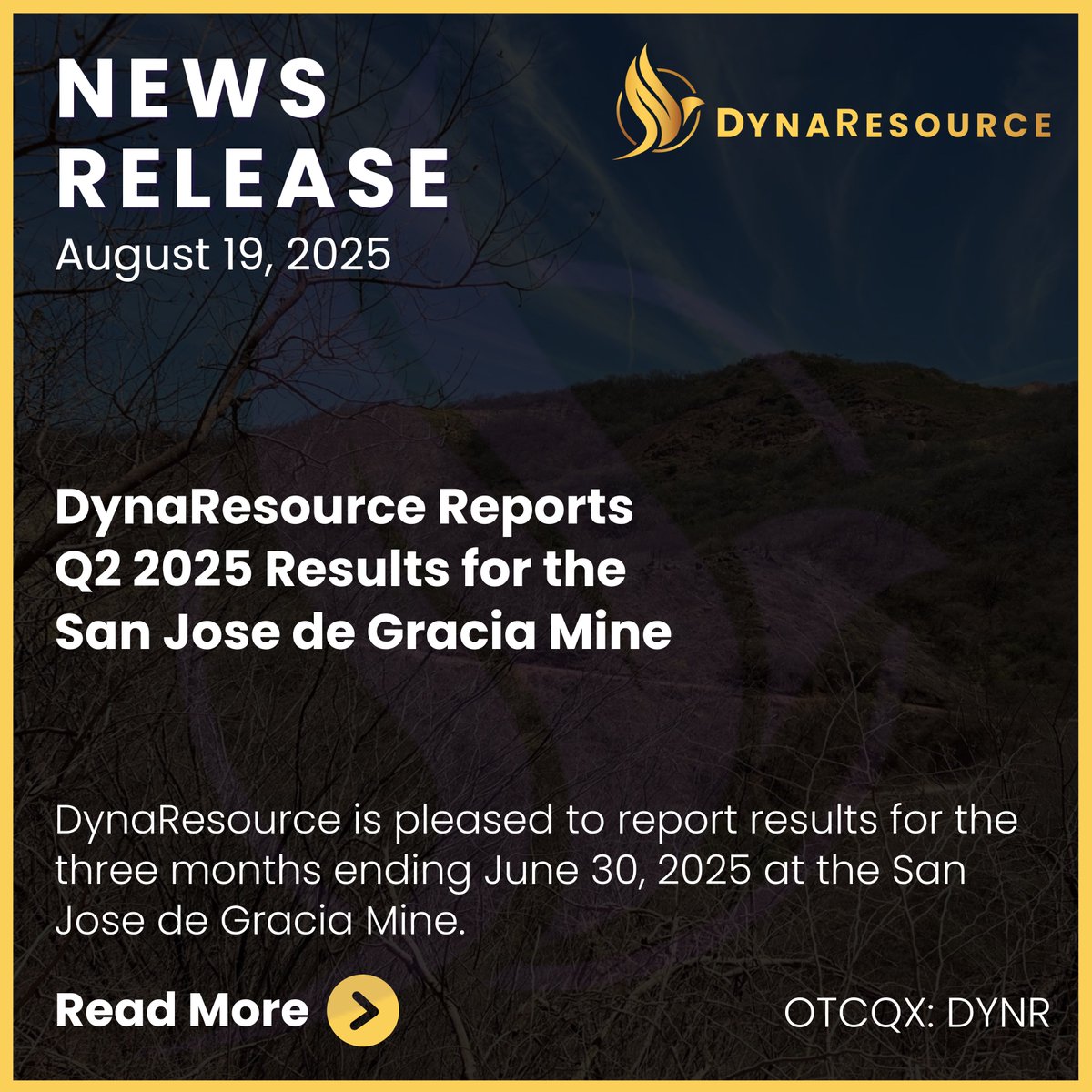 DynaResource, Inc. tweet media