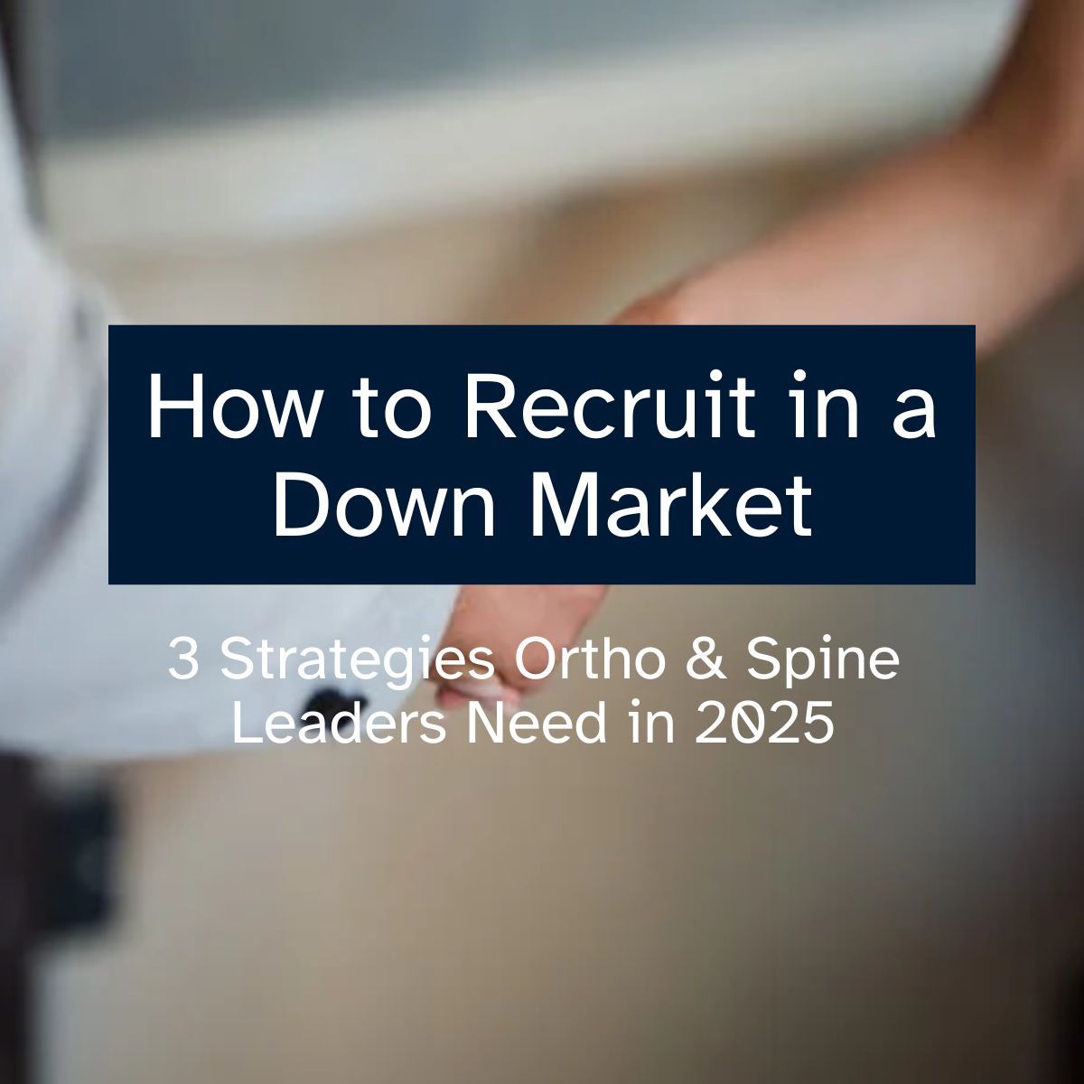 DeAngelisGroup's tweet image. A slower market ≠ less opportunity — it calls for smarter hiring.

In 2025, ortho &amp;amp; spine companies adapting their recruiting strategy are landing top talent while others pause.

Here are 3 strategies high-performing teams are using now.

#OrthoSpine #Hiring #ExecutiveRecruiting