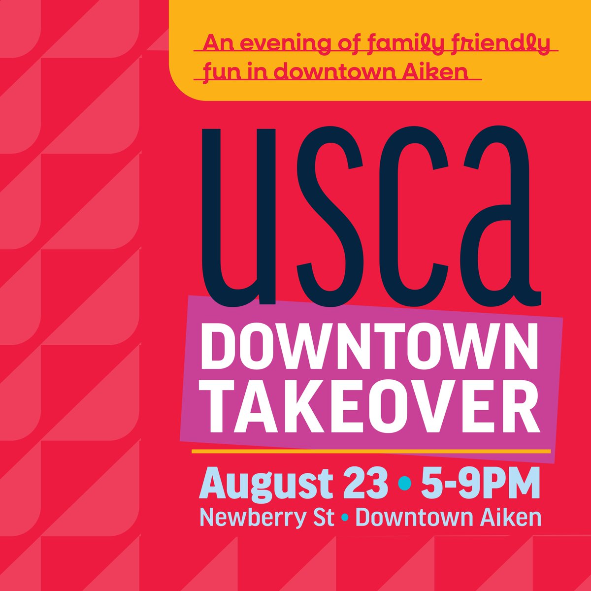 Something’s happening this weekend… and you’ll want to be there. Food, fun games, and a few surprises along the way.
#USCA