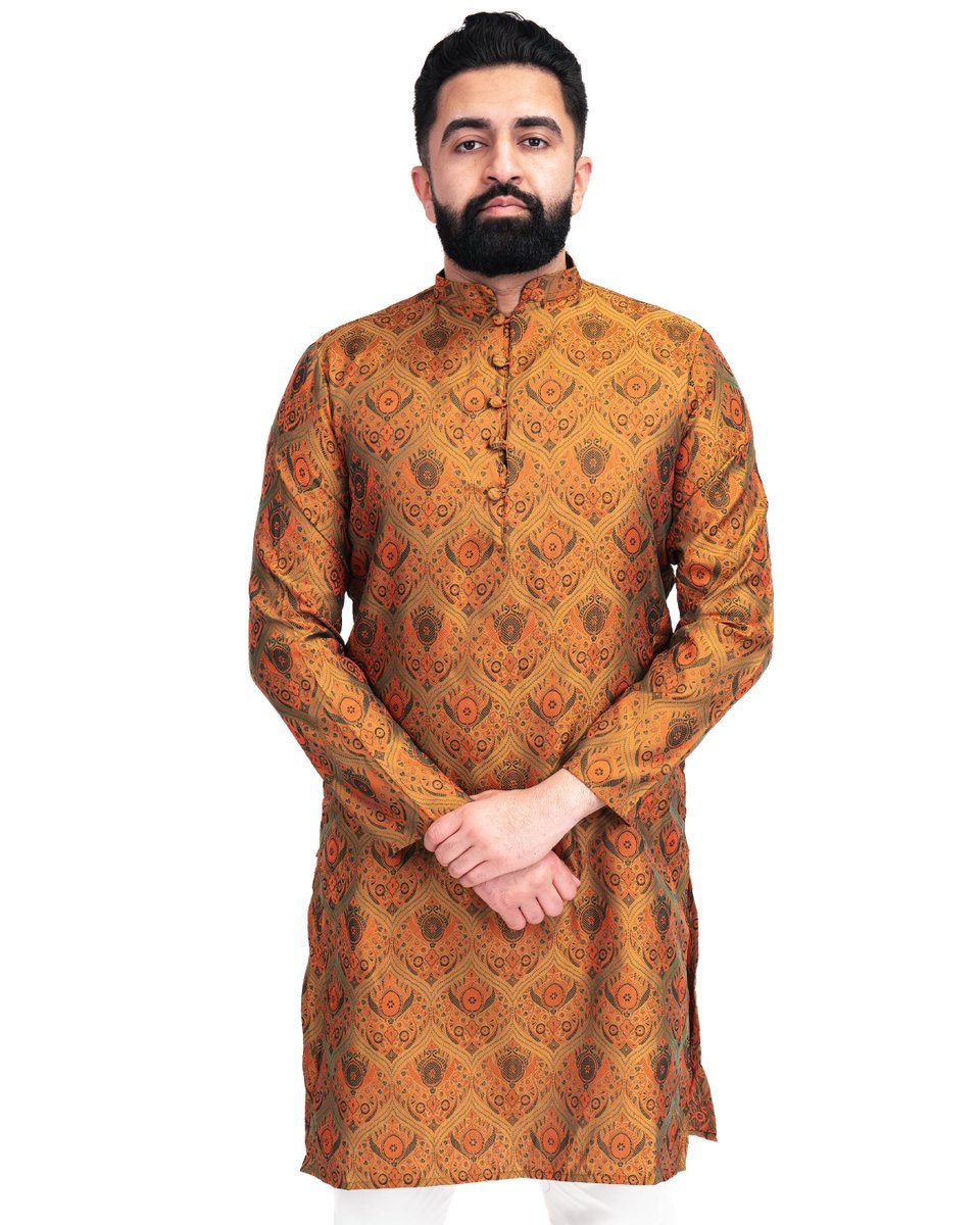 Shopdhasii's tweet photo. Meet the Golden Jai Kurta Set — a refined straight-cut golden silk blend kurta paired with matching pyjama pants. Designed for weddings, festivals, and celebrations, it’s the perfect balance of tradition and timeless style.

Shop now at https://t.co/DNzdEFnbeW 

#MensIndianWear https://t.co/1A9YsOQRKk