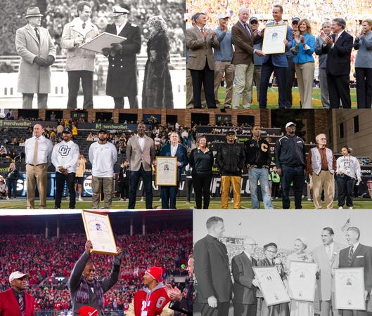 The National Football Foundation , with presenting sponsor Fidelity Investments, continues the cherished tradition of Hall of Fame On-Campus Salutes for the 2025 College Football Hall of Fame Class. 

🔗Click here to read the full press release and learn more about the 2025 NFF