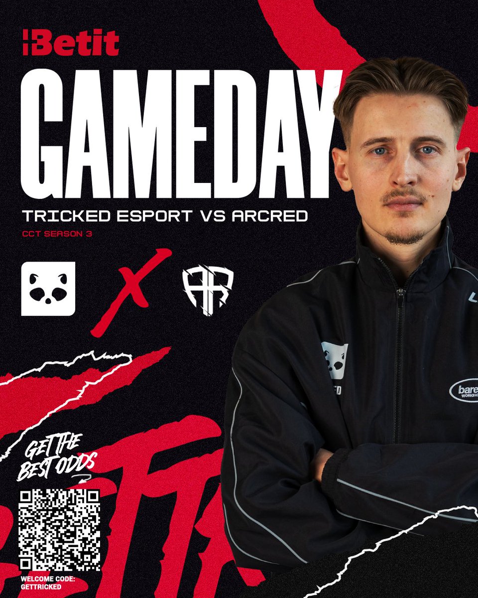 Enough rest, we are LIVE again vs <a href="/ARCREDesports/">ARCRED</a> in the <a href="/CCT_CS/">Champion of Champions Tour CS2</a> S3 🔴

#Betit #Gettricked 🦝