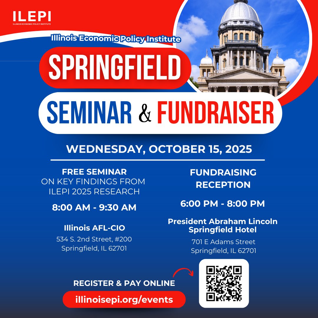Mark your calendars!
Join us Wednesday, October 15 in Springfield for a FREE seminar + fundraising reception!
👉 Register now: illinoisepi.org/events