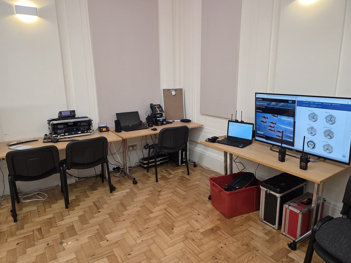 Clacton Airshow is nearly here and members of Essex RAYNET have been busy setting up the Control Point today at Clacton Town Hall.  All we need now are planes, the public and RAYNET operators.  essexraynet.co.uk <a href="/theRSGB/">RSGB</a>  <a href="/raynetuk/">RAYNET</a>