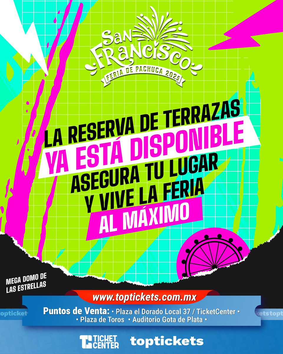 🔥 ¡La espera terminó!
La reserva de terrazas para el Mega Domo de la Estrellas en la #FDSF2025 ya está comenzó. 🤩 

¡Corre a nuestro canal oficial en WA! 🏃🏻‍♂️
📲 whatsapp.com/channel/0029Vb…