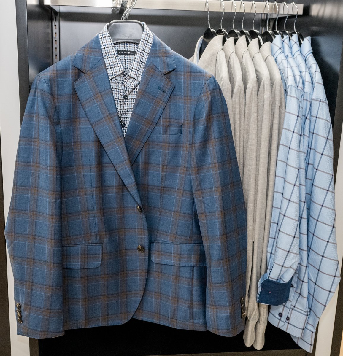 Online shopping offers convenience but in-store shopping adds connection. When you visit  Hammer Made, you’ll also enjoy expert one-on-one guidance, personalized styling, the ability to feel fabrics, test fits, and access to select in-store exclusives.👔🔨

Your next favorite