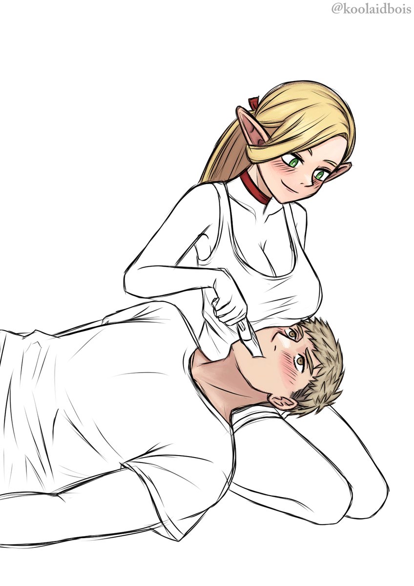 Laios &amp; Marcille (23) wip        

#DungeonMeshi #Laios #Marcille #Laicille