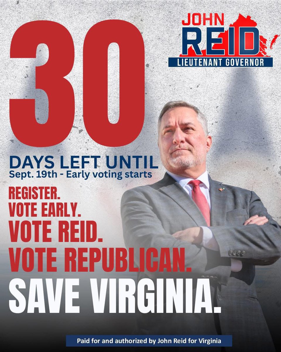 The countdown has started to EARLY VOTING!  

Friday, September 19th!!

It’s all or nothing! If you want responsible leadership- Don’t sit this one out! 

Sign up for your ballot and then vote early!! If you’re voting in person make sure youtake a friend with you too!!