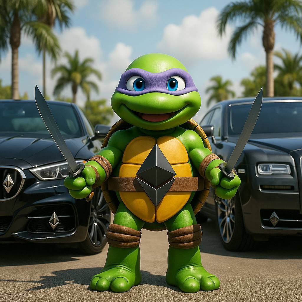 <a href="/Dvcryptzz/">Sharky.eth</a> Eyes locked on ETH Ninja Turtles. @ETurtlescto 
Vibes are wired to the turtle icon from Vitalik’s page 🐢⚡

Our crew isn’t waiting—they grind. The rally could ignite any moment. Get in early or miss the wave! 🚀
#NINJAS #TURTLES #ETH
