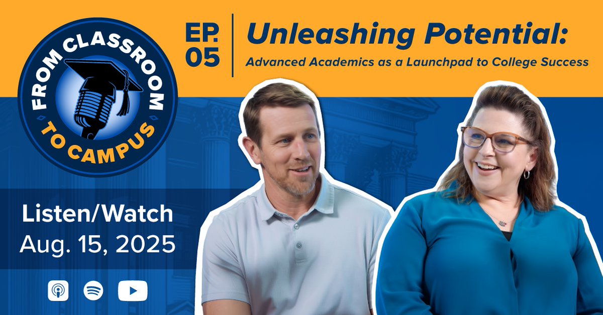 The latest episode of our podcast has host Philip Bates talking with Stacy Carroll about:

✨ How to identify hidden potential in students
✨ What it really takes to support AP and GT learners
✨ And more. 

🎙️Listen by clicking the link in bio.