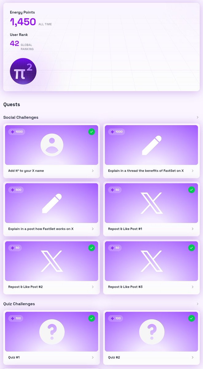 FEC_Bipul's tweet image. 🚨 New Project Alert 🚨
Pi Squared Quest Program Launched 13M$ Funding🔥🔥🔥 @Pi_Squared_Pi2

✅Go to : portal.pi2.network/quests
✅Connect Your Mail And X
✅Complete Task
✅Quiz Ans 👇
1 - No
2 - Above 100000
3 - None
 Early Always Eligible 🫶🥇
#PiSquaredpi2 #testnet