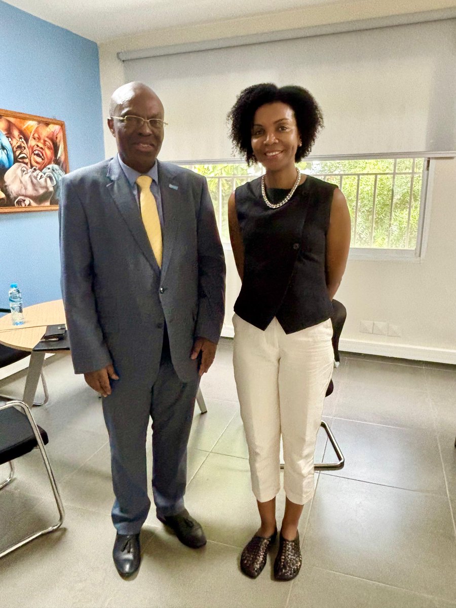 Hoje (20/08), a OMS se reuniu com a Representante Residente do Banco Mundial na 🇬🇼.

🤝 O encontro reforçou a cooperação em saúde, equidade e desenvolvimento sustentável.
🌍 Juntos para fortalecer o sistema de saúde para todas as pessoas.
#OMS #BancoMundial #GuinéBissau