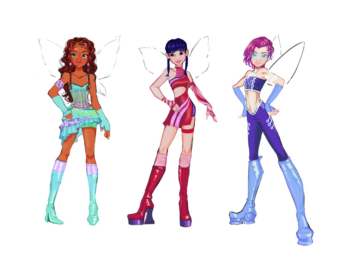 chermiful's tweet photo. Winx Reboot Redesigns featuring the underrated trio. Super pleased with how Aisha turned out.
#Winx #WinxReboot #winxclub https://t.co/ktaPv8Zrbq