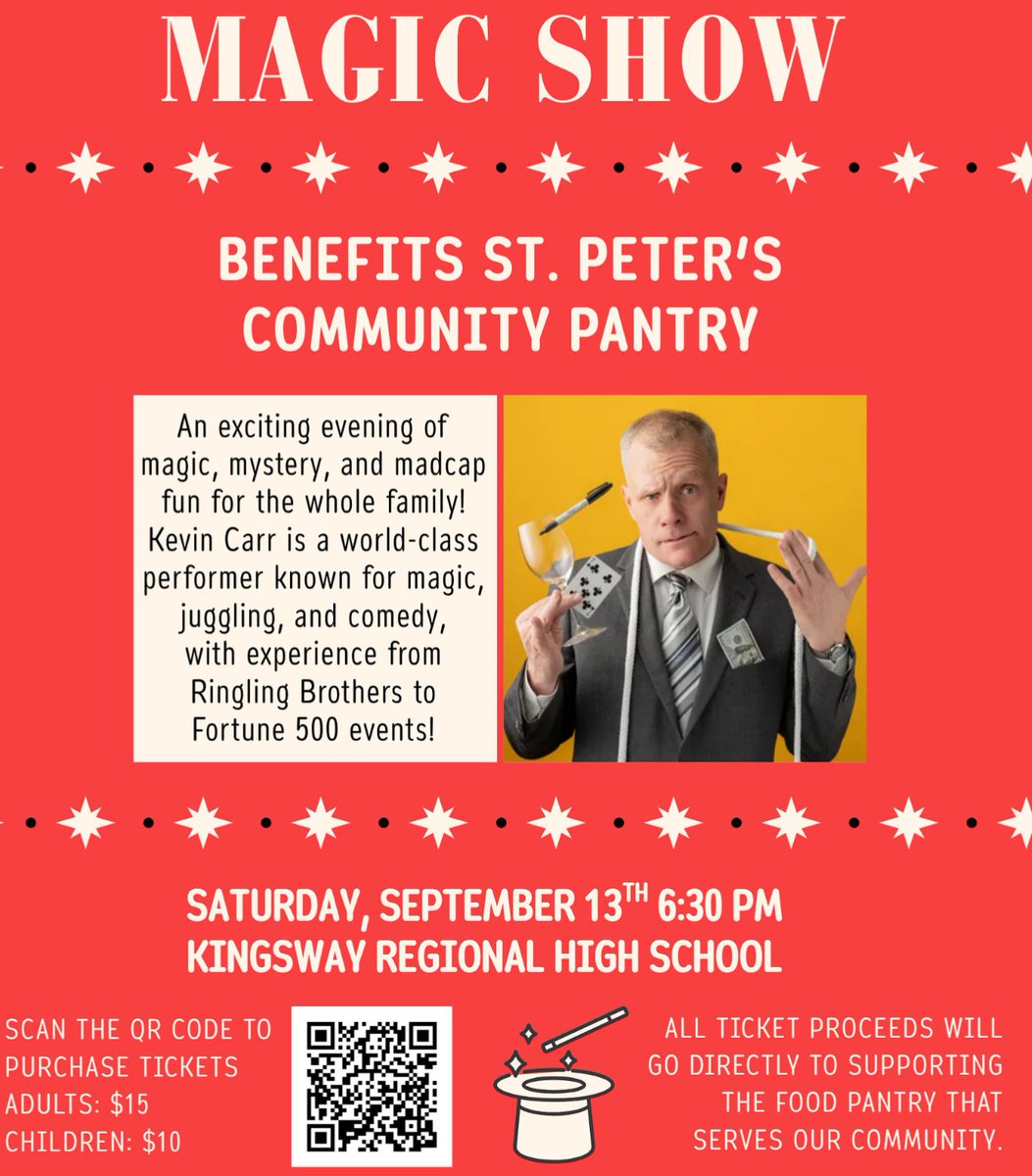 swsd_ccs's tweet photo. A Magic Show for a great cause! Saturday, September 13 @Kingsway High School! https://t.co/PJ7KkTtRqb