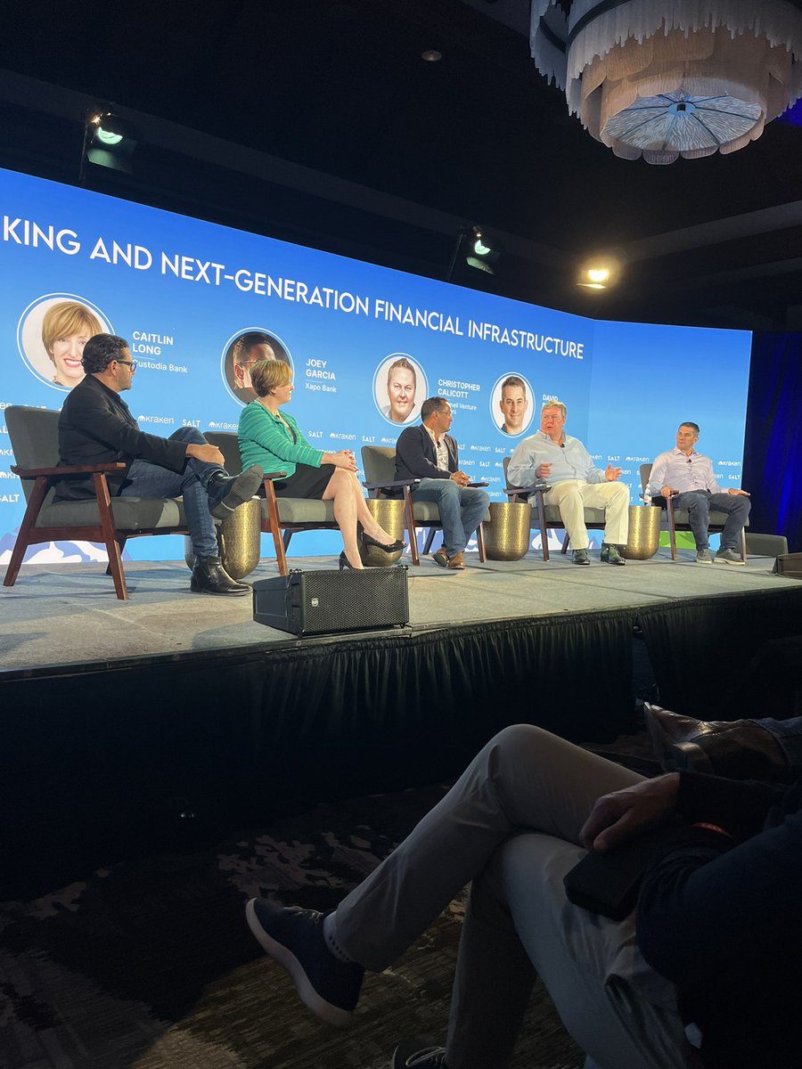 Great conversation at the Wyoming Blockchain Symposium on how financial infrastructure will look under a new monetary paradigm

<a href="/mecee/">Christopher Calicott</a> <a href="/proph3ttt/">Greg Carson</a> <a href="/CaitlinLong_/">Caitlin Long 🔑⚡️🟠</a> <a href="/Joeyg_poh/">Joey Garcia</a> <a href="/DavidLRipley/">Dave Ripley</a> 👏