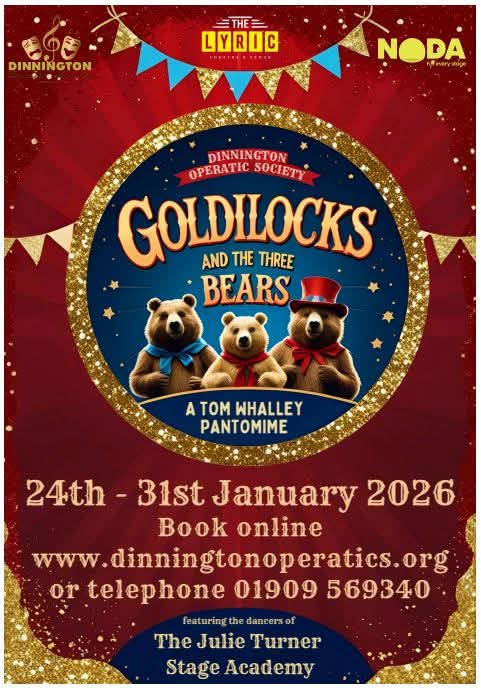 ☆☆☆AUDITIONS!!!☆☆☆
Why not join us on <a href="/LyricVenue/">Lyric Theatre</a> stage for our family panto?
Auditions are in Dinnington on 21 Sept
For more info visit our website dinningtonoperatics.org