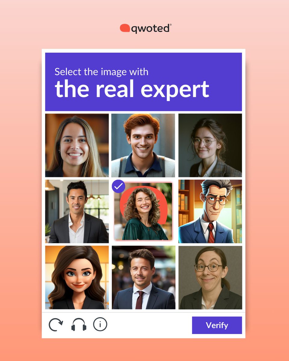 A confident quote isn’t the same as a credible one, and promising experts can start to sound robotic once the questions get more specific.

At Qwoted, we help journalists in our community by providing verified details so you know who you’re talking to before you hit reply.