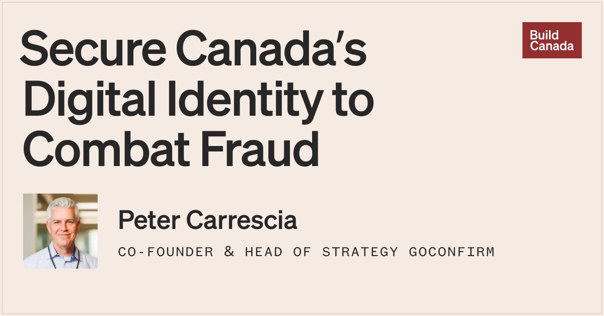 Identity verification is key to daily life but AI threatens the system with new kinds of fraud. Tools exist today to secure Canadians' online while improving privacy. We just need to adopt them.

Canadians prove their identity to access banking, healthcare, government services,