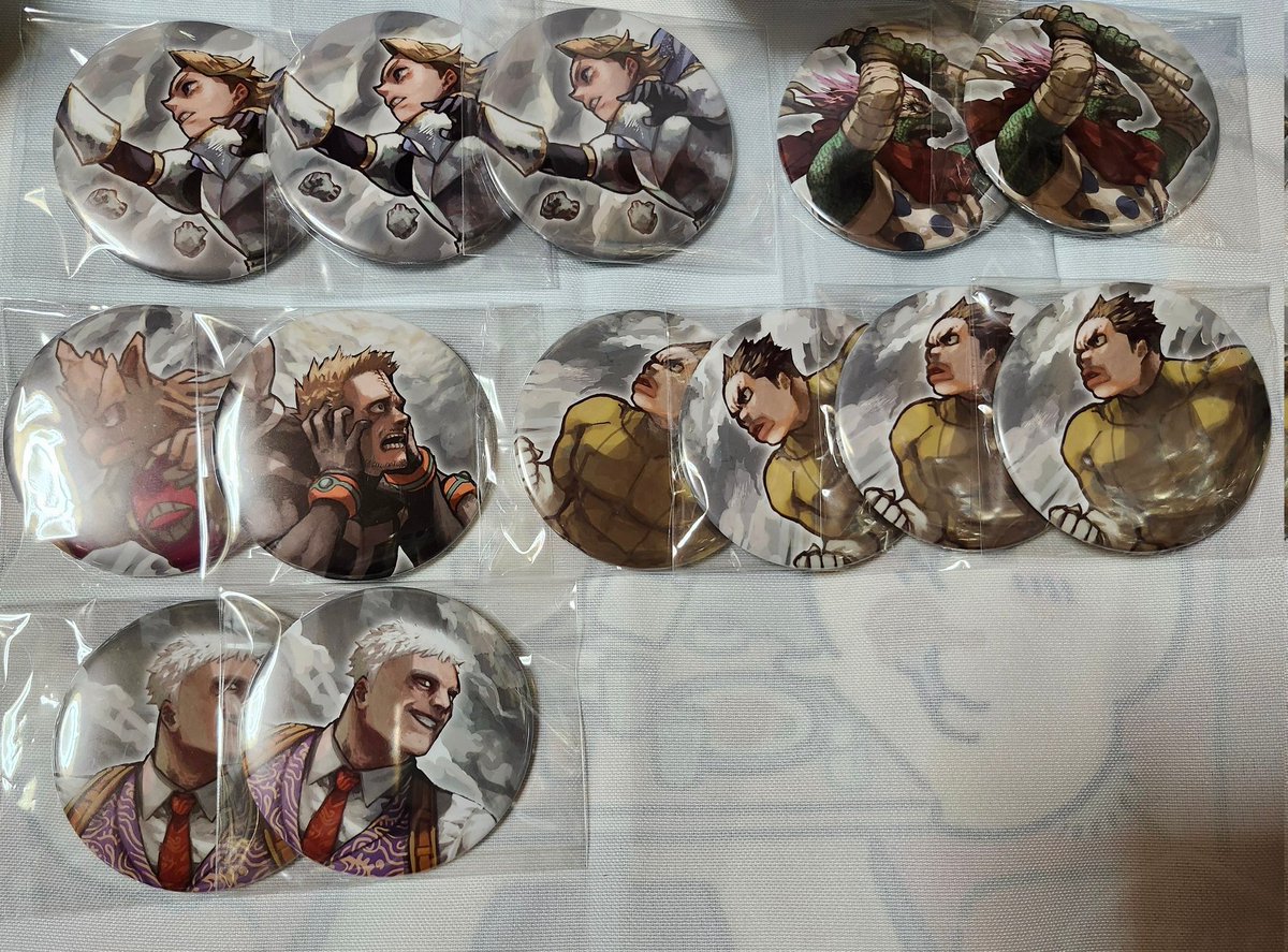 交換
僕のヒーローアカデミア
ヒロアカ 原画展 缶バッジ

譲▶️画像①～③(＋砂藤16点)

求▶️相澤
オールマイト20点程＞耳郎＞黒霧

相澤⇔爆豪、ホークス以外は複数ご提供可能です。
郵送交換となります。
よろしくお願いいたします。