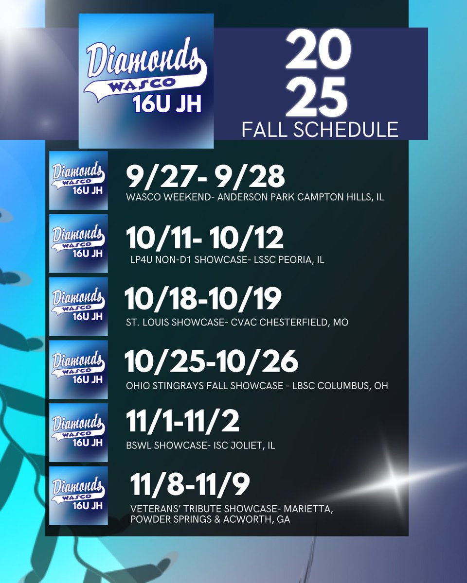 Macie Spenny (2027) (@maciespenny) on Twitter photo Fall ball is back!! Here's our schedule! 🥎🚗🍂
<a href="/WascoDiamonds/">Wasco Diamonds</a> <a href="/WD16uJH/">Wasco Diamonds 16u JH</a> <a href="/coach2morrow/">Coach Morrow</a> <a href="/meganmahaffy15/">Megan Mahaffy</a> <a href="/iwlb77/">Joe Hughes</a> <a href="/CatchingCoach/">Mike Kuefler</a> Fall ball is back!! Here's our schedule! 🥎🚗🍂
<a href="/WascoDiamonds/">Wasco Diamonds</a> <a href="/WD16uJH/">Wasco Diamonds 16u JH</a> <a href="/coach2morrow/">Coach Morrow</a> <a href="/meganmahaffy15/">Megan Mahaffy</a> <a href="/iwlb77/">Joe Hughes</a> <a href="/CatchingCoach/">Mike Kuefler</a>