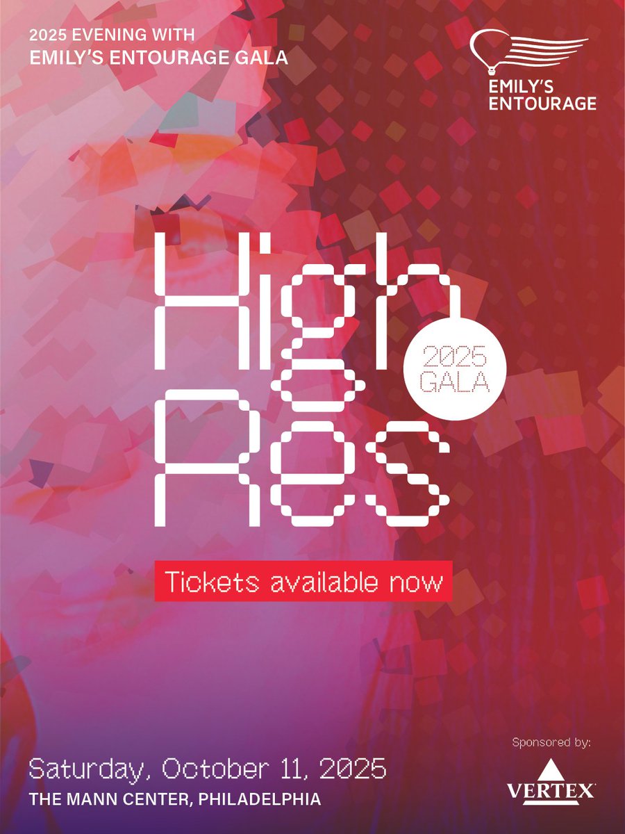 👁️‍🗨️ The future isn’t blurry anymore. 

It’s sharp. Urgent. Electric. And it’s coming into view on October 11 @ the 2025 Emily’s Entourage Gala: a night to blow open what’s possible for the final 10% of those with #CF.

🎟️ Tickets now available: emilysentourage.org/phillygala25

#CureCF