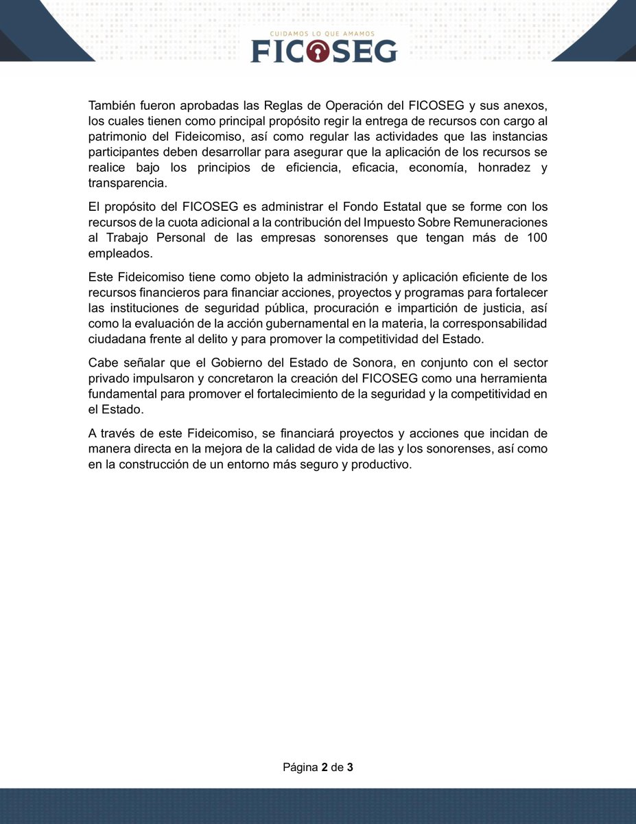 FICOSEG Sonora tweet media