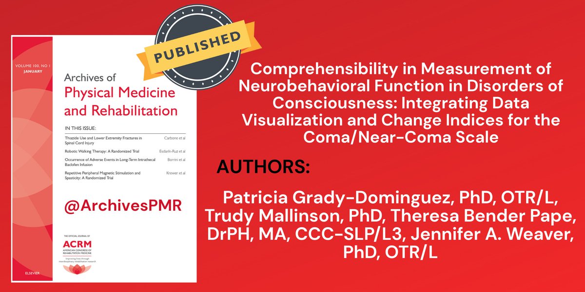 ArchivesPMR (@archivespmr) on Twitter photo Person-centered measurement can improve care for patients with severe brain injury. <a href="/ColoradoStateU/">Colorado State University</a> <a href="/GWtweets/">GW University</a> #BrainInjury #Rehabilitation #PersonCenteredCare
archives-pmr.org/article/S0003-… Person-centered measurement can improve care for patients with severe brain injury. <a href="/ColoradoStateU/">Colorado State University</a> <a href="/GWtweets/">GW University</a> #BrainInjury #Rehabilitation #PersonCenteredCare
archives-pmr.org/article/S0003-…