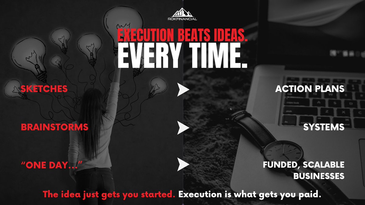 JTW_ROKFounder's tweet image. You don’t need something revolutionary—you need relentless follow-through. 💡⚙️
Plenty of people have big ideas… few actually build something.
Start now. Stay consistent. That’s what scales. 💼🚀
#ExecutionOverIdeas #EntrepreneurMindset #StartDoing #SmallBusinessSuccess…