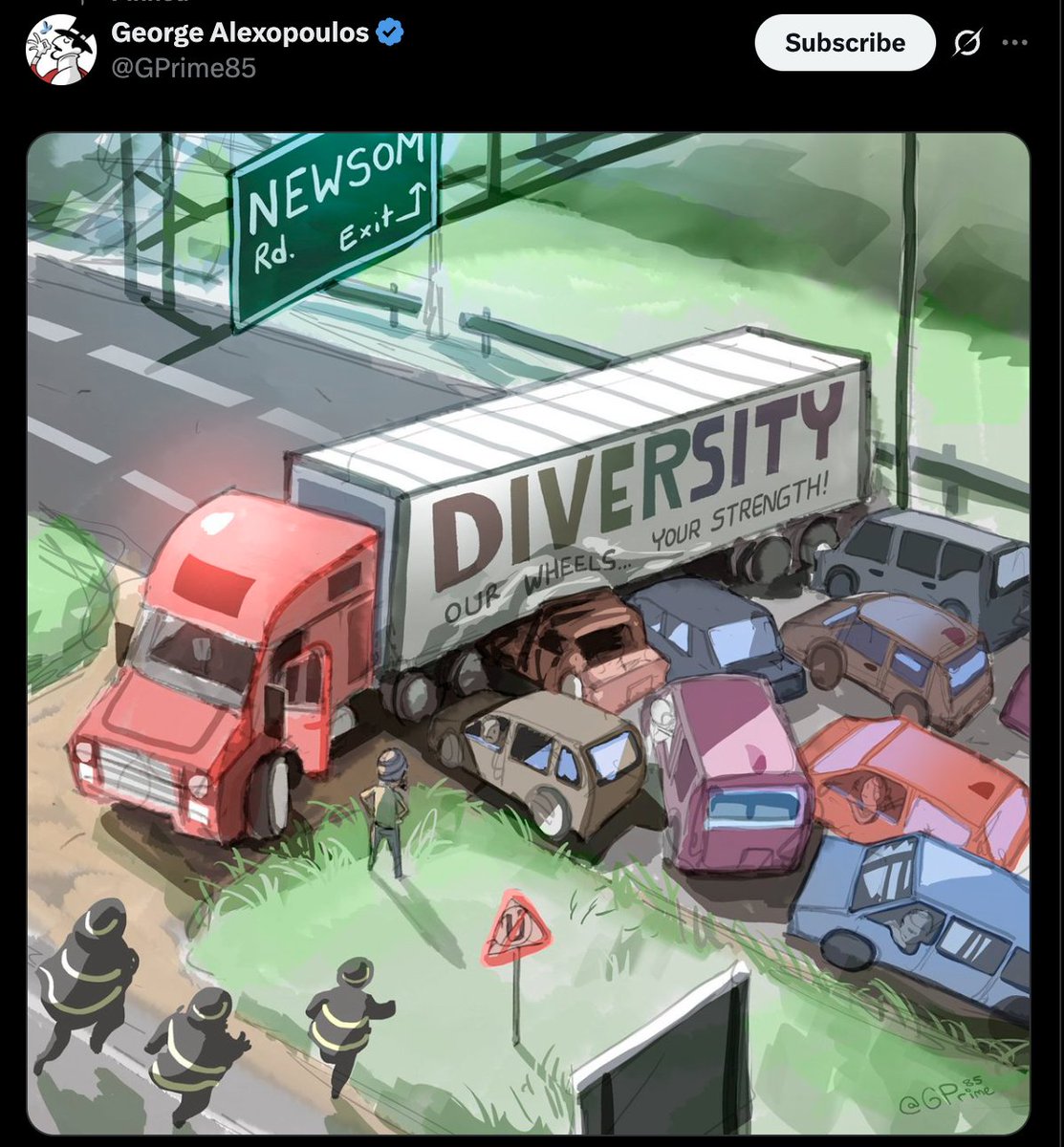 Brian Jacobson (@brianhjacobson) on Twitter photo Irony is a Malaysian man that works for a Canadian publication using AI to steal an American artist's work to complain about American DEI policies.
In case it is not clear <a href="/GPrime85/">George Alexopoulos</a> is the original artist. Irony is a Malaysian man that works for a Canadian publication using AI to steal an American artist's work to complain about American DEI policies.
In case it is not clear <a href="/GPrime85/">George Alexopoulos</a> is the original artist.