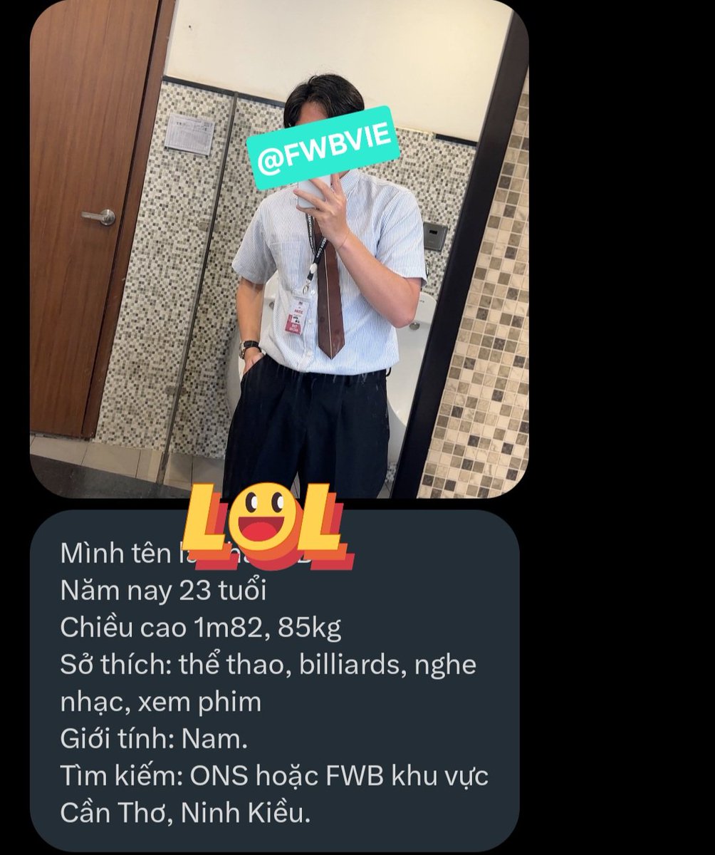 #CAT010  #FWBVIE_No65_010

Bạn nam tìm  #Fwb là nữ khu vực #CầnThơ  nè.            
👉Inbox <a href="/FWBVIE/">Cộng Đồng FWB Việt Nam( trang chính thức)</a> để biết thêm info nha.       
📷Nâng lên FWBVIE's Member để nhiều ưu tiên nhé. 

#FWBVIE #CATFWB #Vietnamese #hcmc #NinhKiều  #BoyFWB #lgbtVietnam #No65 #travelvietnam