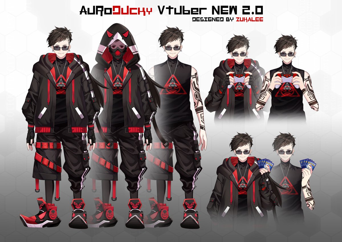 DuckyAuro's tweet photo. 🐤奎羽2.0新衣裝揭露

好啦~經過長久以來的努力, 加上我偷吃步(x

轉發+愛心終於突破150啦~🎉

這就是我之後2.0的形象啦, 走的是賽博龐克的風格

這次依舊是委託 @Goditsuka 蘇卡老師進行繪製

真的有夠帥的啦😍

目前建模師還在努力建模中⚠️ (細節超多)

所以正式啟用的時間尚未決定, 請大家拭目以待啦✨

#Vtype #Vtuber #準備中 #擴散希望 #個人勢