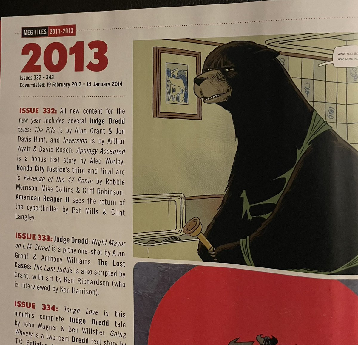 It’s Meg Files time again in the new @2000ad Judge Dredd Megazine published today. We cover the years 2011 - 2013. 2012 was the year that Karl Urban became DREDD on the big screen!