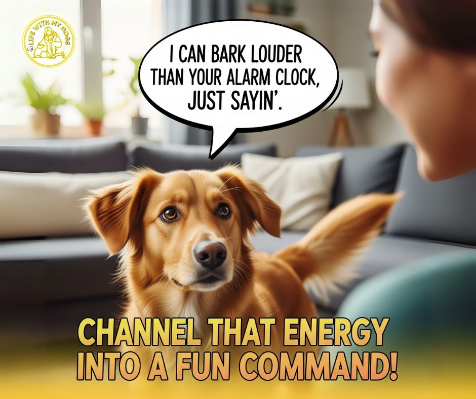 LifeWithMyDogs9's tweet image. Is your dog already a little vocal? Use it to your advantage! 😉
If your dog loves to bark, why not put it on cue? This can be a great way to manage their vocalizations in a positive way. Let's teach them when it's "okay" to speak! 📢🐶

#DogBehavior #PositiveDogTraining #DogBark
