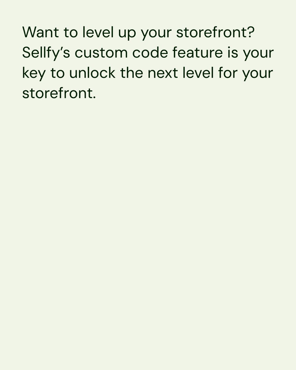 Sellfy's tweet photo. Code it your way and customize your store like a pro 😎 

With Sellfy’s custom code feature, you can:
✔️ Add a live chat
✔️ Embed playlists
✔️ Track campaigns with GA, Facebook Pixel &amp; more
✔️ Even add a cookie policy footer https://t.co/smGs5eltXg