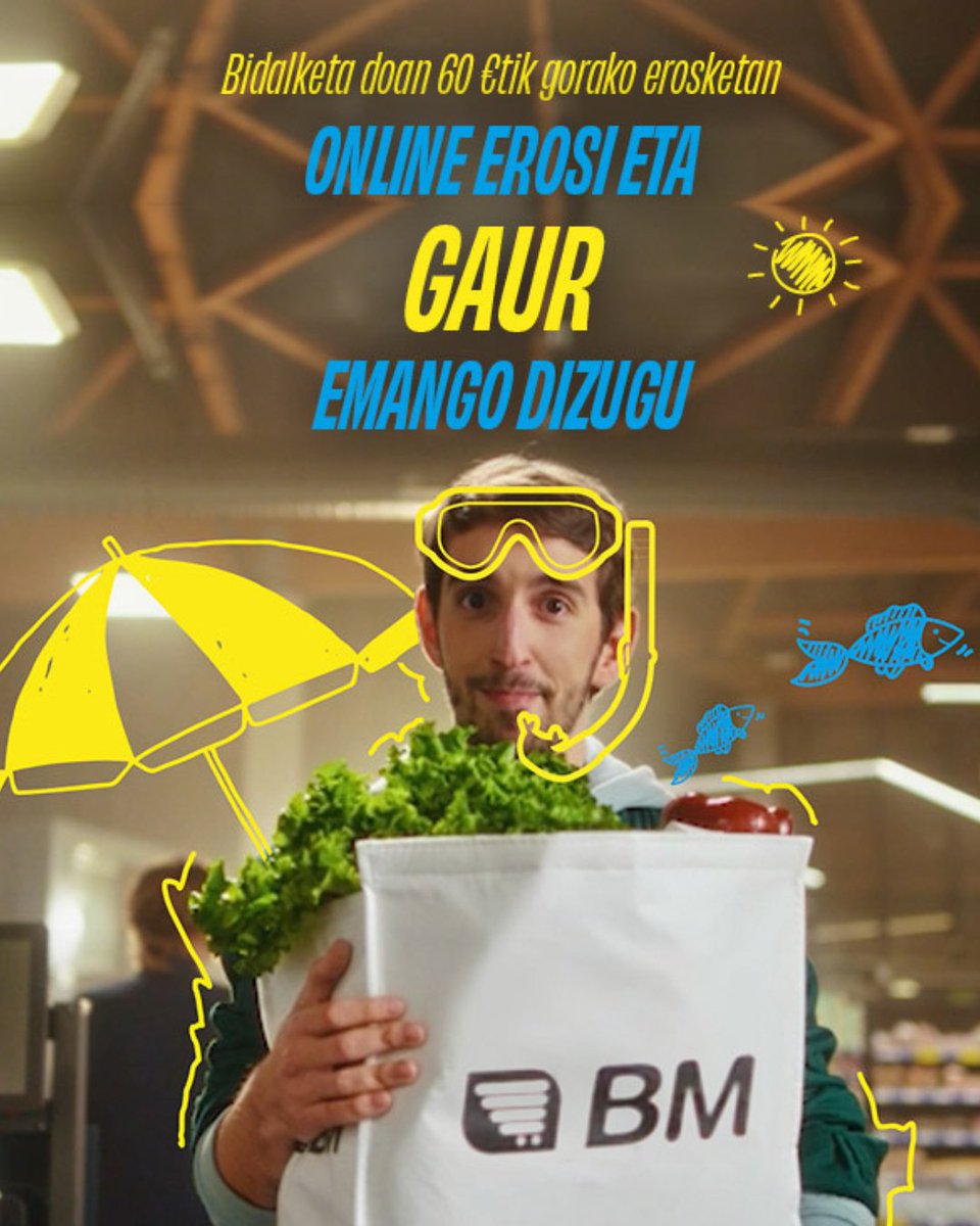 PROBATU MEREZI DUZUNEROSOTASUNA
Egin erosketa 13:00ak baino lehen eta GAUR eramango dizugu.
Eta zure erosketa 60 eurotik gorakoa bada, DOAN bidaliko dizugu!
* Promozioa abuztuaren 31ra arte bakarrik izango da baliagarria