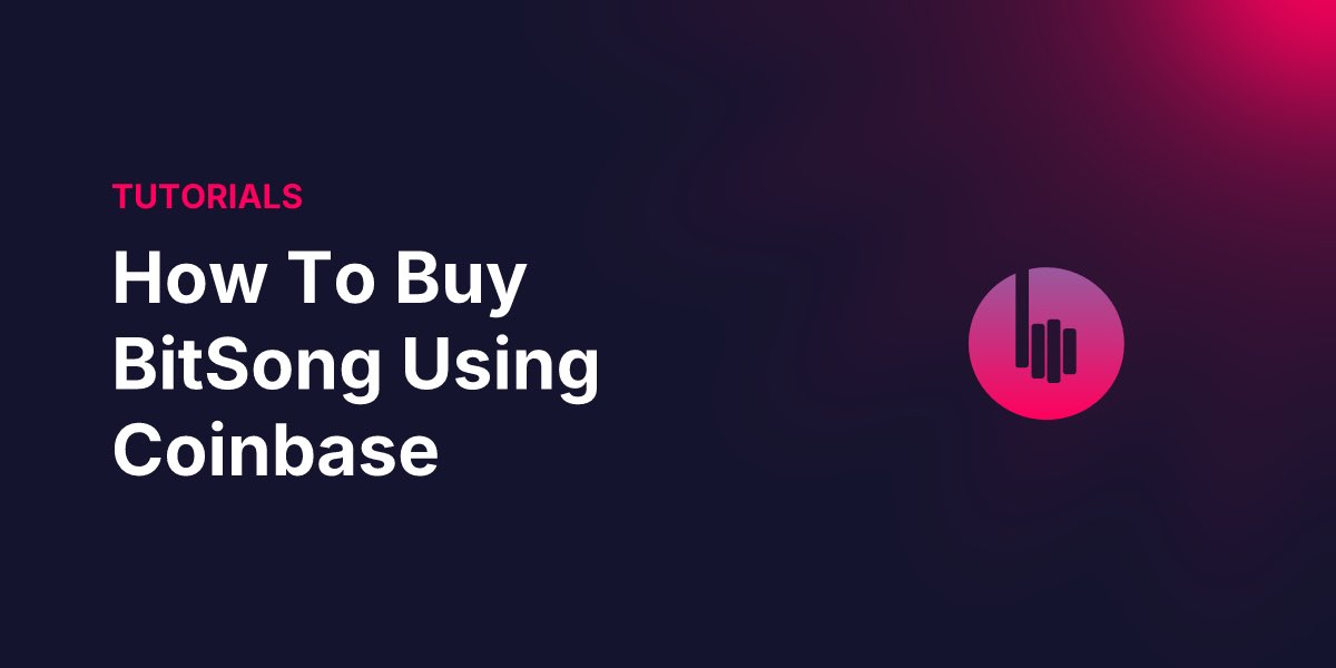 Get $BTSG in minutes!

All you need: Coinbase + the BitSong App.

Start here👇

#BitSongWallet #BTSG #BuyCryptoFast #CoinbaseOnramp #MusicNFTs #Web3Music