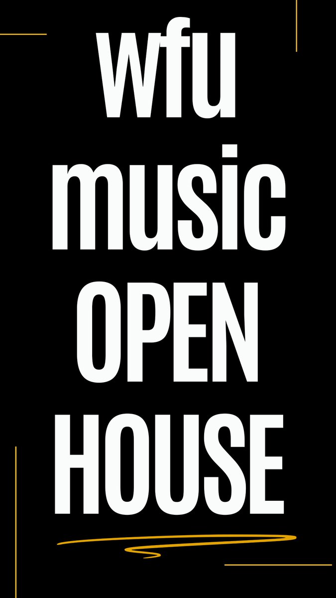 Music at Wake Forest University tweet media